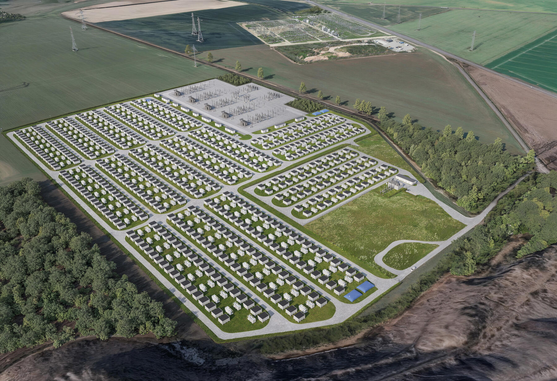 BESS Batteriespeicher van Gogh Perspektive