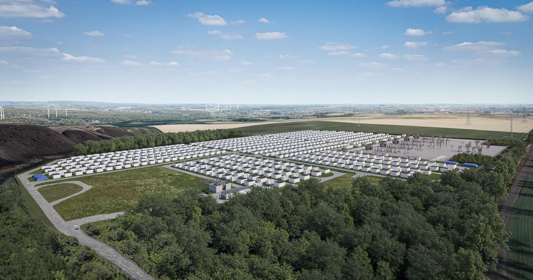 Energiewende BESS Batteriespeicher van Gogh Perspektive Energiewende BESS Batteriespeicher van Gogh Perspektive